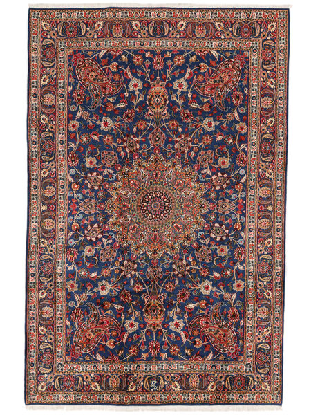  Persian Moud Sherkat Farsh Rug 202X310 Dark Red/Black (Wool, Persia/Iran)