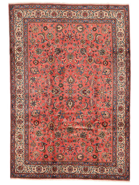 Tapete Oriental Sarough Fine 208X302 Vermelho Escuro/Vermelho (Lã, Pérsia/Irão)