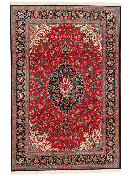  200X302 Qom Kork/Mătase Covor Dark Red/Maro Persia/Iran
 Carpetvista