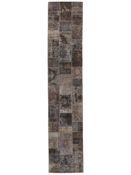  83X413 Vintage Small Patchwork Rug Wool, Carpetvista