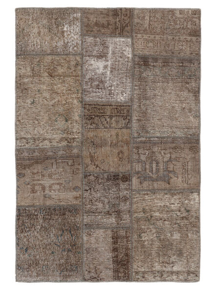  Persisk Patchwork Teppe 105X157 Brun/Svart Carpetvista