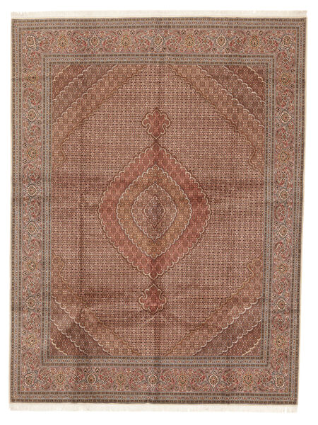  Persian Tabriz 40 Raj Rug 300X397 Brown Carpetvista