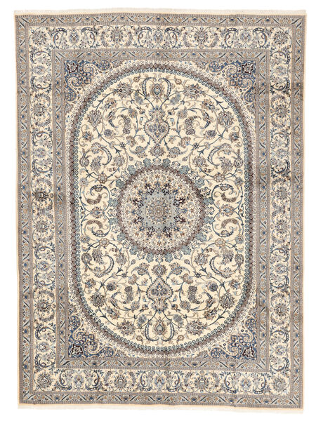 Nain Fine 9La Rug 293X403 Brown/Beige Large Wool, Persia/Iran Carpetvista