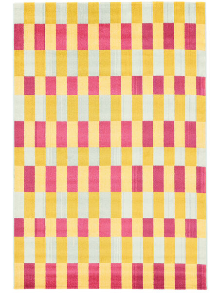  160X230 Flor Pink/Yellow Rug