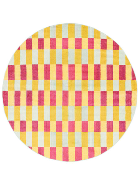   Ø 200 Flor Pink/Yellow Round Rug