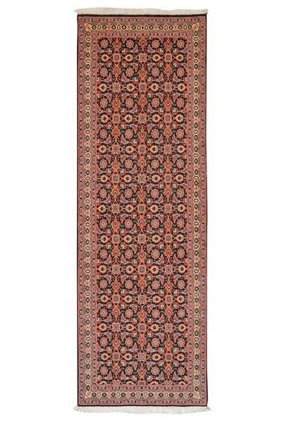  Tabriz 50 Raj Rug 67X200 Persian Wool Dark Red/Brown Small