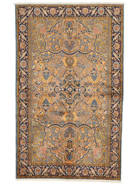  154X251 Medallion Small Qum Kork/Silk Rug Wool, Carpetvista