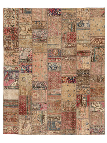 244X305 Patchwork Matot Matto Moderni Ruskea (Villa, Persia/Iran) Carpetvista