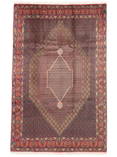 Senneh Fine Rug 196X300 Dark Red/Brown Wool, Persia/Iran Carpetvista