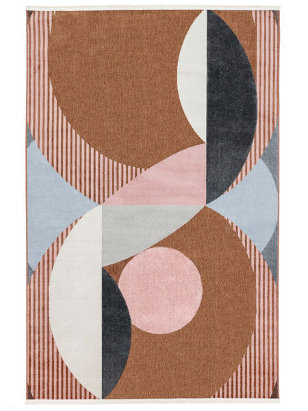  140X200 Washable Small Rondo Rug - Terracotta