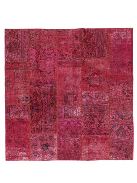  200X204 Patchwork Covor Pătrat Dark Red/Negru Persia/Iran
 Carpetvista