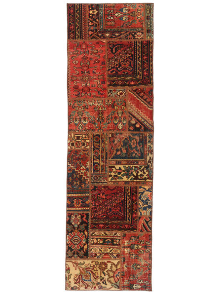  75X248 Vintage Small Patchwork Rug Wool, Carpetvista