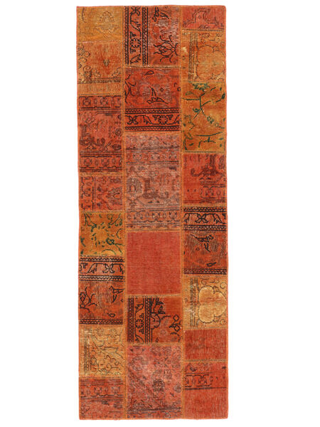  76X212 Patchwork Teppe Løpere Mørk Rød/Brun Persia/Iran Carpetvista