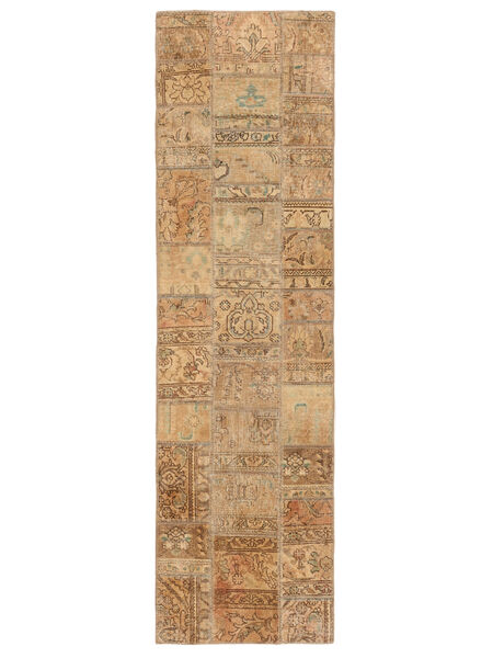  Persisk Patchwork 72X255 Hallmatta Brun/Orange (Ull, Persien/Iran)