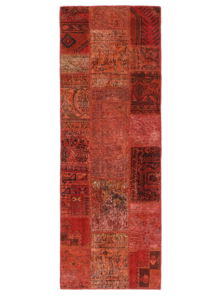 Tappeto Persiano Patchwork 74X309 Passatoie Rosso Scuro/Nero (Lana, Persia/Iran)