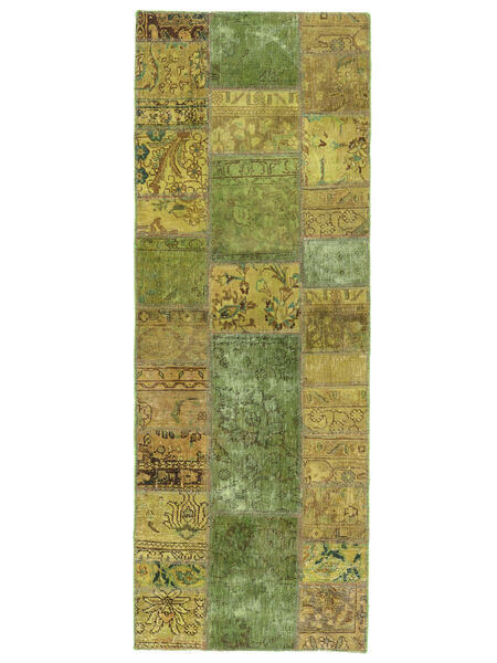 76X204 Χαλι Patchwork Σύγχρονα Διαδρομοσ Σκούρο Κίτρινο/Καφέ (Μαλλί, Περσικά/Ιρανικά) Carpetvista