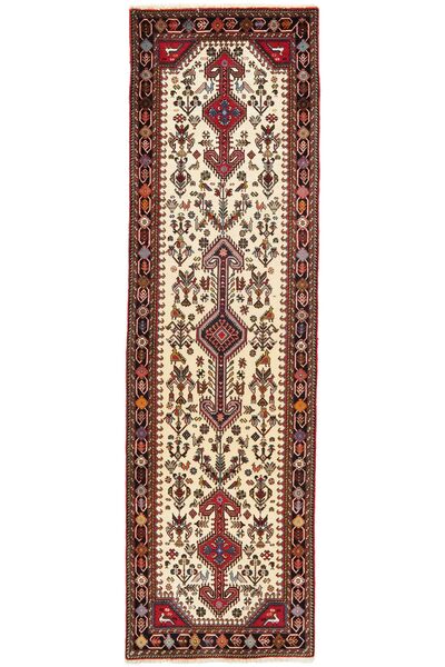  Persian Abadeh Rug 81X292 Dark Red/Black