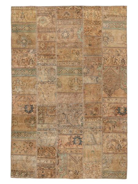  Patchwork Dywan 170X251 Vintage Perski Wełniany Brunatny/Pomarańczowy Carpetvista