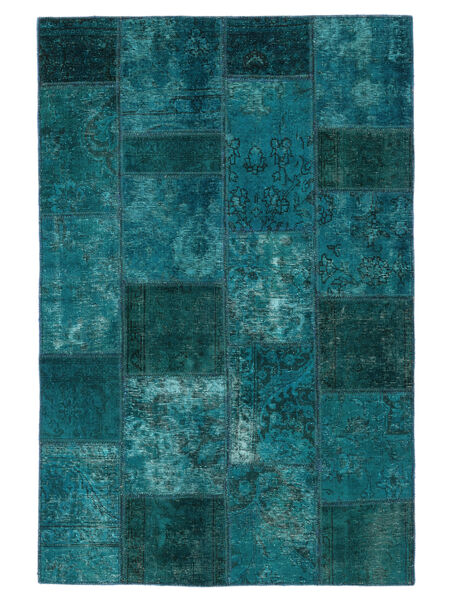  124X187 Βιντάζ Μικρό Patchwork Χαλι Μαλλί, Carpetvista