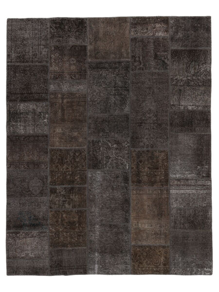  Persisk Patchwork Tæppe 204X256 Sort (Uld, Persien/Iran)