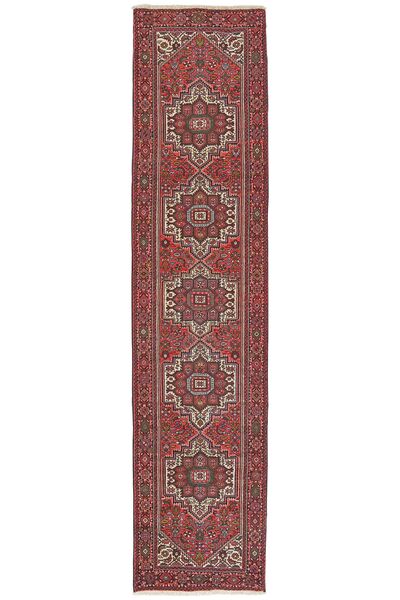 70X299 Gholtogh Orientalisk Hallmatta Mörkröd/Svart (Ull, Persien/Iran)