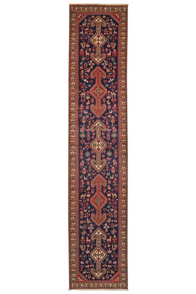  Persian Abadeh Rug 83X398 Runner
 Dark Red/Black (Wool, Persia/Iran)