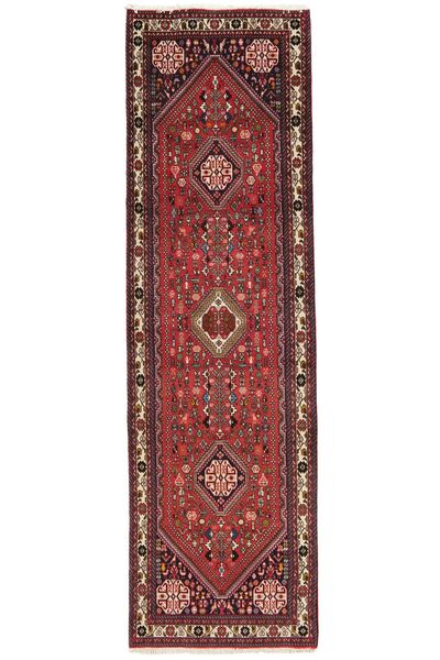  Persian Abadeh Rug 84X301 Dark Red/Black