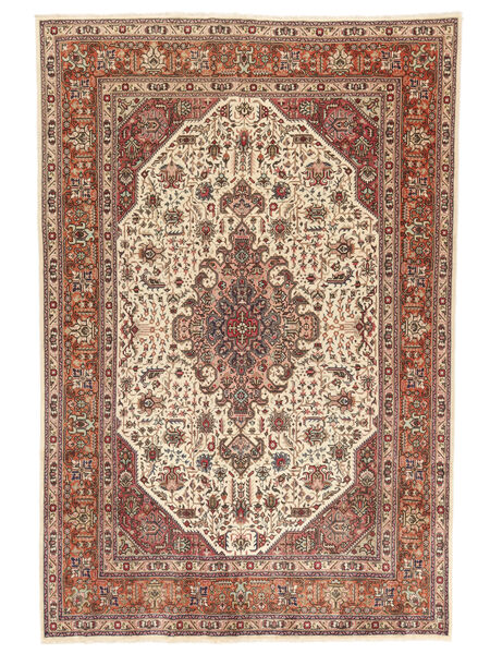  Orientalischer Täbriz Teppich 203X300 Braun/Beige Wolle, Persien/Iran Carpetvista