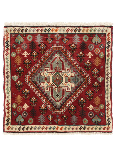  60X61 Medallion Small Qashqai Fine Rug Wool, Carpetvista