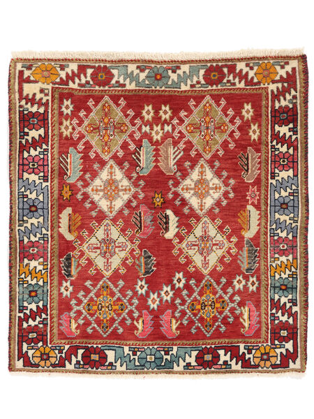 Alfombra Persa Gashgai Fine 63X67 Cuadrada Rojo Oscuro/Marrón (Lana, Persia/Irán)