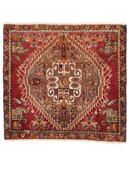 Ghashghai Fine Teppich 55X60 Quadratisch Dunkelrot/Braun Wolle, Persien/Iran Carpetvista