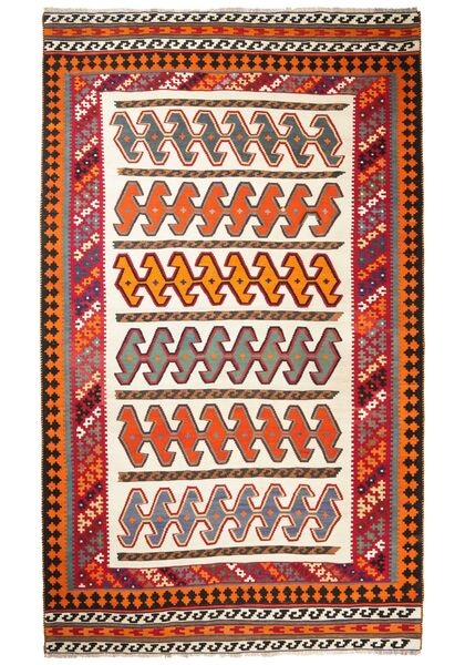  Persisk Kilim Vintage Tæppe 175X290 Mørkerød/Beige