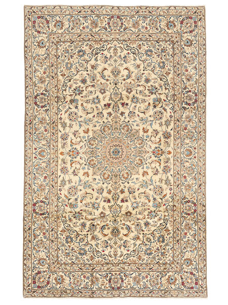 Tapete Kashan 194X308 Laranja/Castanho (Lã, Pérsia/Irão)