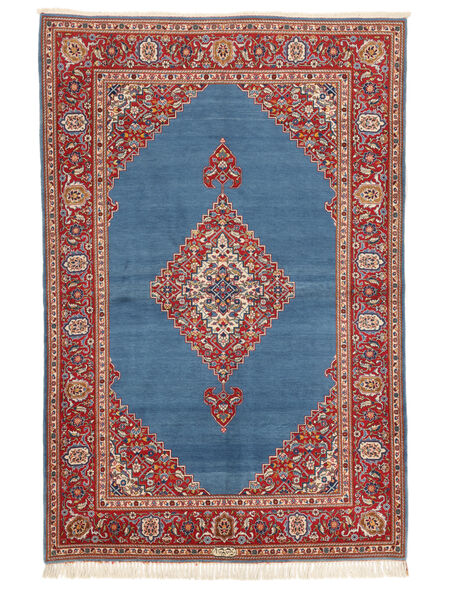  Kashan Fine Old Covor 142X216 Persan Lână Dark Red/Albastru Închis Mic Carpetvista