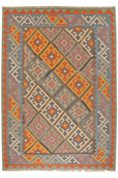 175X241 Koberec Orientální Kilim Qashqai Hnědá/Zelená ( Persie/Írán)