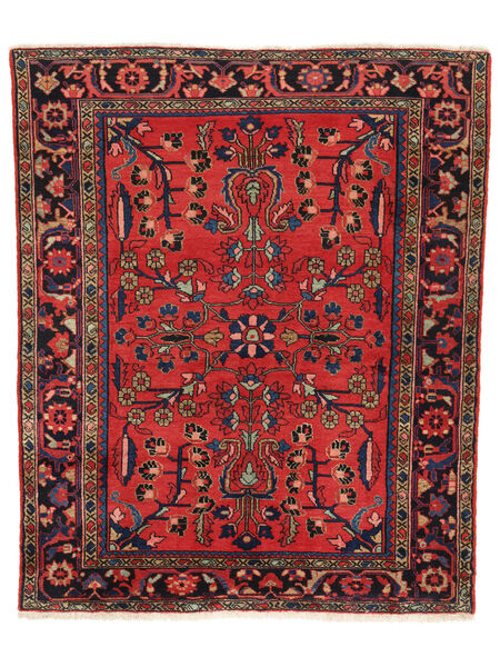 157X191 Tapete Oriental Lillian Vermelho Escuro/Preto (Lã, Pérsia/Irão) Carpetvista