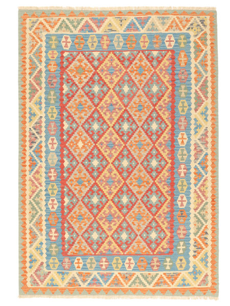  Orientalischer Kelim Ghashghai Teppich 208X297 Orange/Rot Persien/Iran Carpetvista