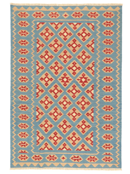 Alfombra Oriental Kilim Gashgai 174X252 Naranja/Petrole Oscuro ( Persia/Irán)