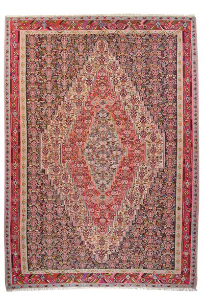  Persian Kilim Senneh Rug 248X352 Dark Red/Brown (Wool, Persia/Iran)