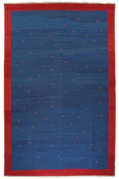  Kilim Qashqai Vloerkleed 219X340 Perzisch Donkerblauw/Donkerrood