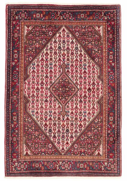  Hamadan Alfombra 103X155 Persa De Lana Rojo Oscuro/Negro Pequeño