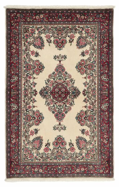 Sarouk Teppich 104X162 Schwarz/Dunkelrot Wolle, Persien/Iran