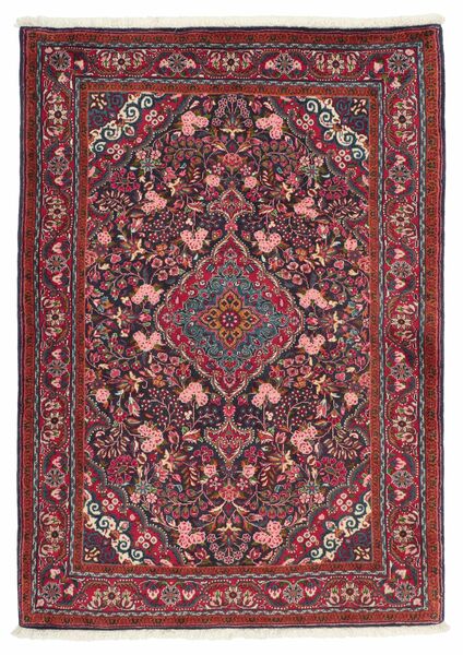  Hamadan Covor 108X154 Persan Lână Dark Red/Negru Mic