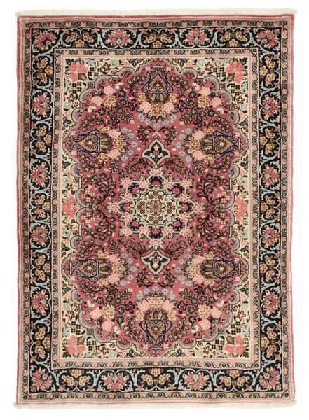  Orientalischer Sarouk Teppich 110X158 Braun/Dunkelrot Wolle, Persien/Iran