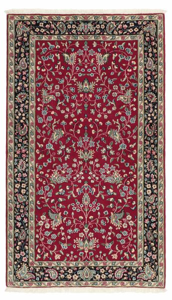 Tappeto Orientale Kirman 90X158 Rosso Scuro/Nero (Lana, Persia/Iran)