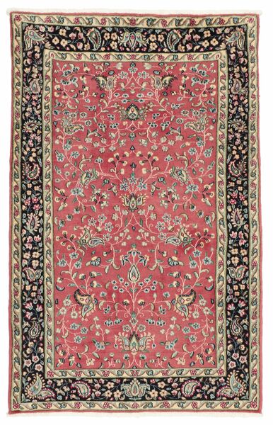 87X165 Kerman Rug Oriental Brown/Dark Red (Wool, Persia/Iran)