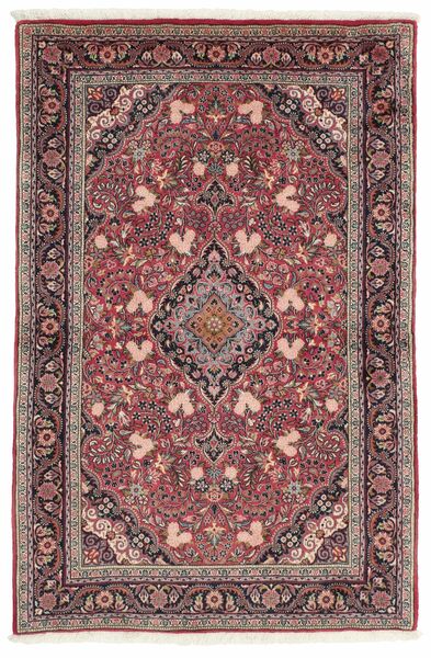 105X162 Hamadan Teppich Orientalischer Dunkelrot/Schwarz (Wolle, Persien/Iran)