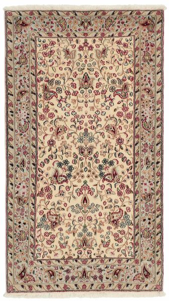  Kerman Rug 90X160 Persian Wool Brown/Orange Small