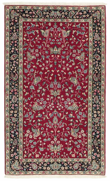  Kirman Tappeto 89X153 Persiano Di Lana Rosso Scuro/Nero Piccolo