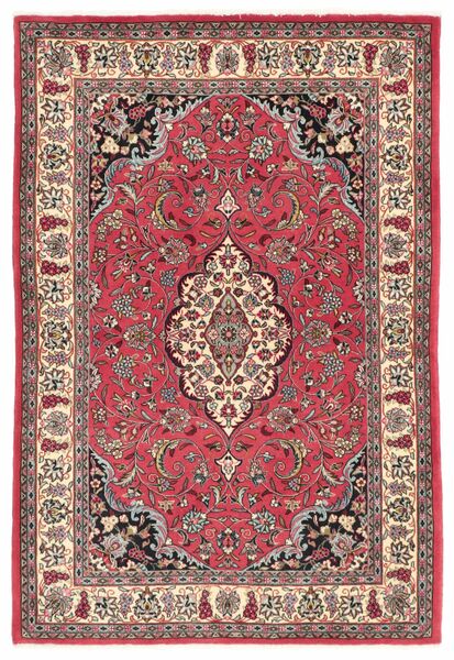  105X157 Sarouk Teppich Dunkelrot/Braun Persien/Iran